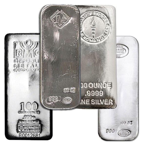 Buy 1 oz Silver Bars (Varied Condition, Any Mint) l JM Bullion™