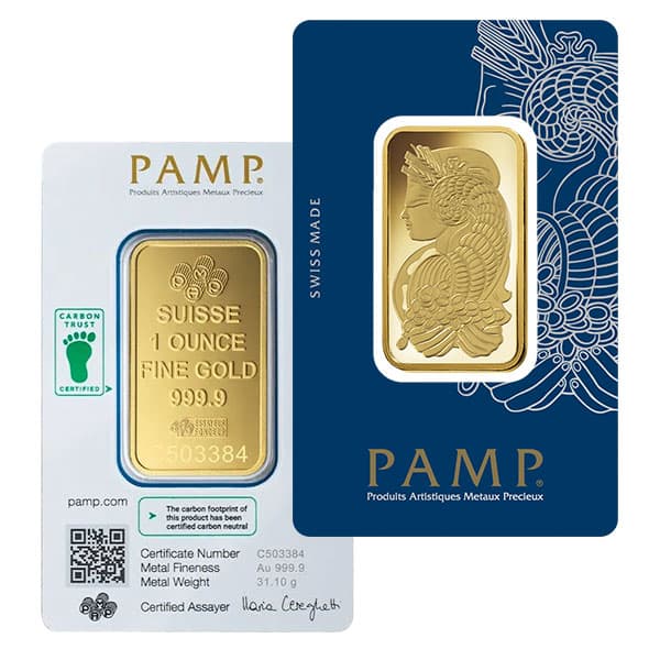 PAMP Suisse 1 Oz Gold Bar