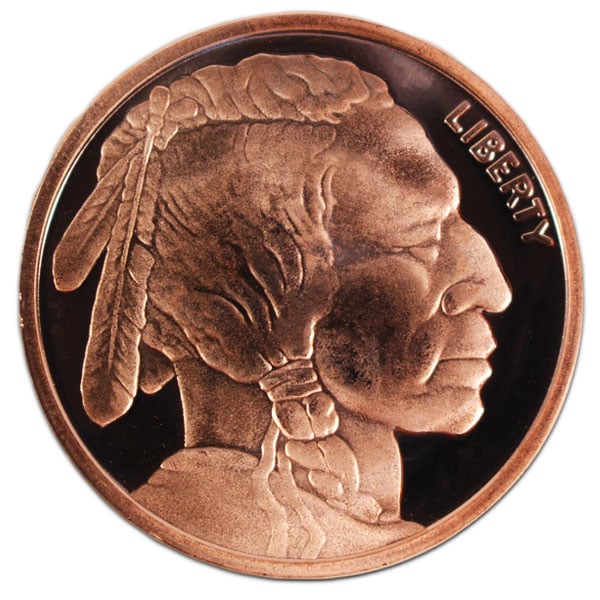 1 Oz Copper Rounds for Sale