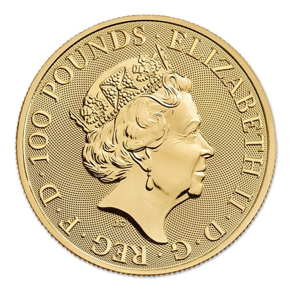 British Royal Mint Tudor Beasts; Lion of England - 1 Oz Gold Coin .9999 ...
