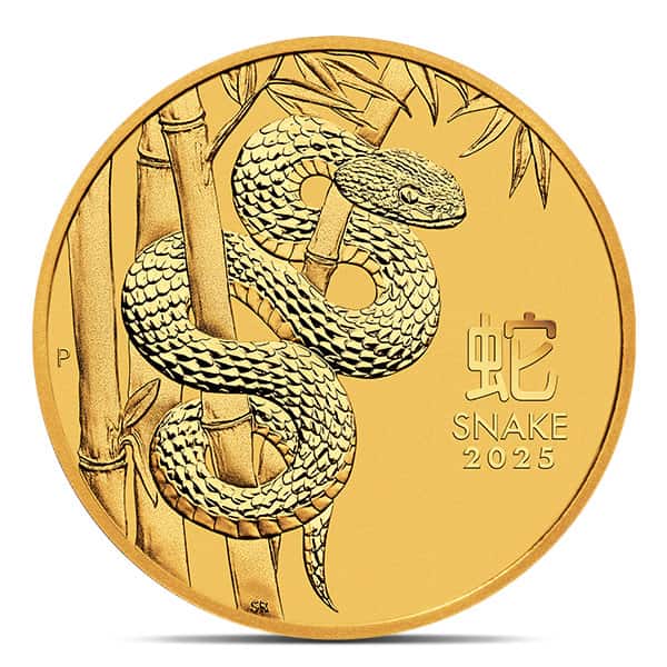 Perth Mint Lunar Series - 2025 Year of the Snake, 1 Oz .9999 Gold