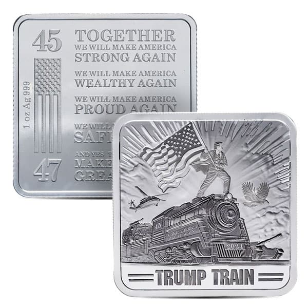 Trump Train - 1 Ounce Silver Bar - .999 Pure