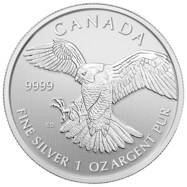 Canadian Birds of Prey Series | 1 Oz Silver Bald Eagle/Peregrine Falcon