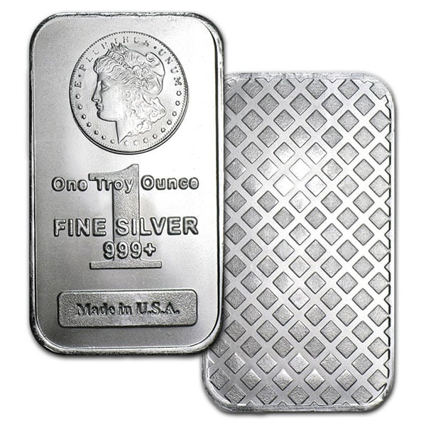 Morgan Design Silver Bar - 1 Ounce .999 Pure