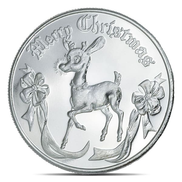 Rudolph Silver Round - 1 Troy Ounce, .999 Pure