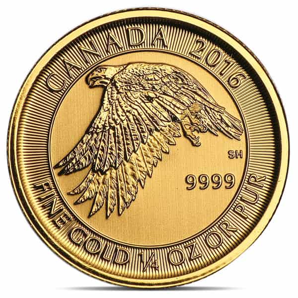 2016 RCM White Falcon 1 4 Oz. .9999 Pure Gold