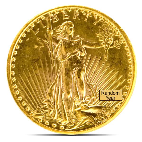$20 Saint Gaudens Pre-1933 Double Eagle Gold Coin