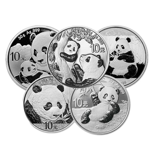 Chinese Silver Panda, 30 Grams .999 Pure