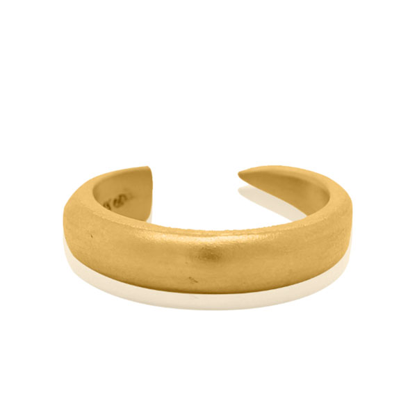 Gold Ring - Horn **Matte Finish** - 9.4 Grams, 24K Pure - Medium ...