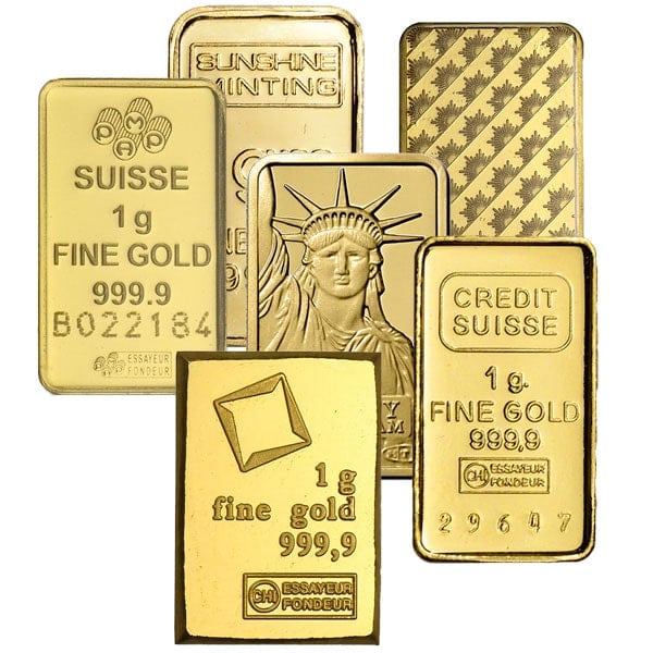  Gold Bars.999 Pure 1 Oz
