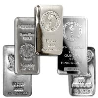 10 oz Silver bars for sale, 10 Troy weight Bullion - Money Metals
