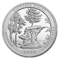 America the Beautiful - Pictured Rocks National Lakeshore 5 Ounce .999 Silver