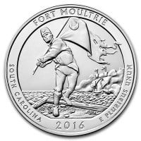 2016 5 oz ATB Fort Moultrie (Fort Sumter National Monument) Quarter