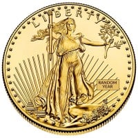 American Gold Eagle Coin - 1 Troy Ounce, 22k Purity, TYPE 1 Random Date