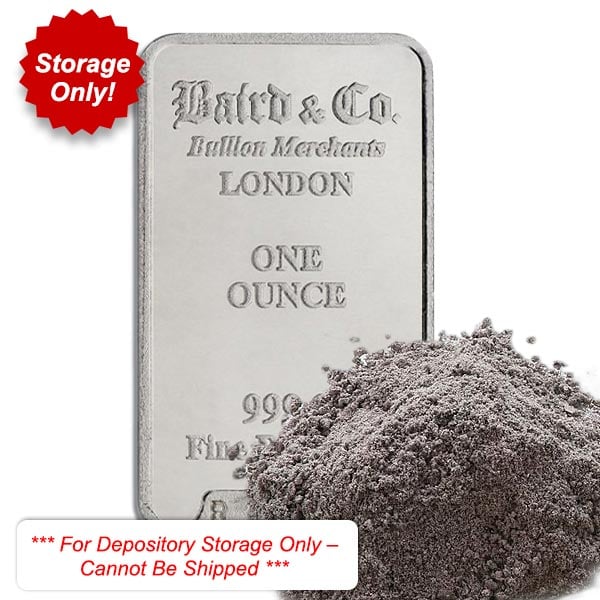 1/10 Troy Oz Pure Rhodium, Securely Stored - Money Metals