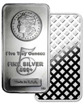 FLASH SALE: Five Ounce Morgan Silver Bars at Steep Discounts