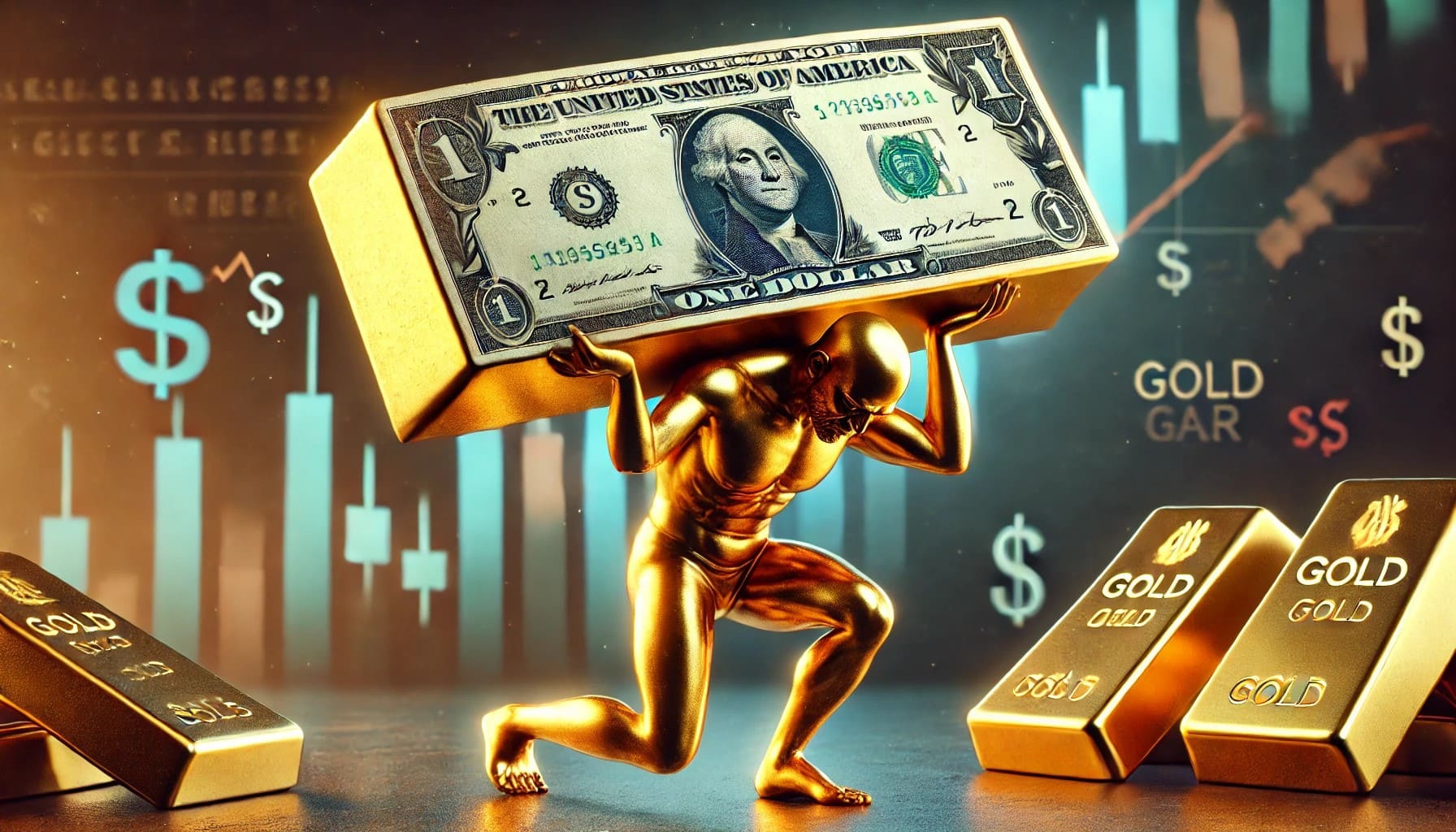 dollar weakness and gold's rise