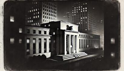 Federal Reserve black and white Money Metals Exchange