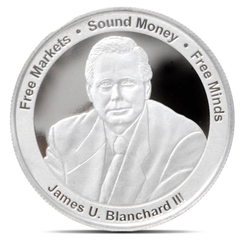 Jim James U Blanchard III Silver Round New Orleans Conference Money Metals Exchange