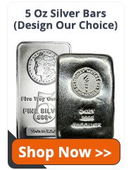 5 Oz Silver Bars (Design Our Choice) | Shop Now!