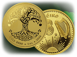 1 Oz Gold Tree of Life Rounds | Shop Now >