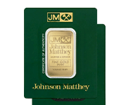 1 Oz Gold Bars (Johnson Matthey) | Shop Now >