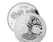 1 Oz Silver Rounds (Ireland Tree of Life) | Shop Now >