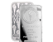 5 Oz Silver Bars (Money Metals) | Shop Now 