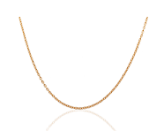 Gold Round Cable Chain (46cm x 1mm) | Shop Now >