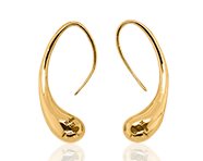 Gold Water Droplet Earrings | Shop Now >