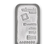 10 Oz Silver Bars (Valcambi) | Shop Now >