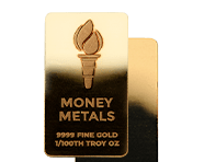 1/100 Oz Gold Bars (Money Metals) | Shop Now 