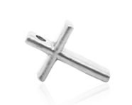 Platinum Slender Cross Pendant | Shop Now >