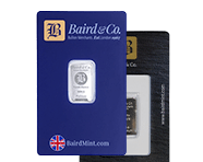 1/10 Oz Platinum Bar (Baird & Co) | Shop Now >