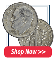 90% Junk Silver Pre-1965 Dimes | Shop Now >