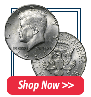 90% Junk Silver Kennedy Half Dollars | Shop Now >